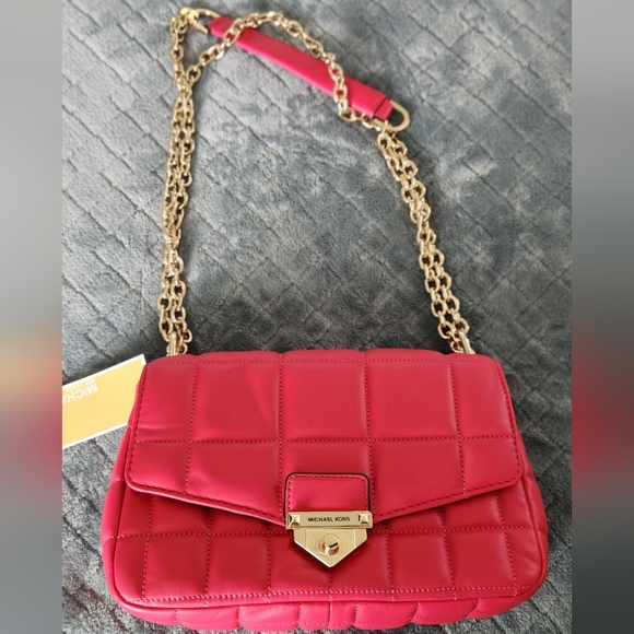 ⭐️ Host Pick ⭐️ NWT Michael Kors SoHo Quilted Leather Large Shoulder Bag - Picture 6 of 12